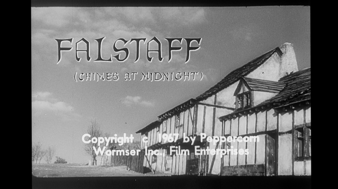 Falstaff, Chimes at Midnight, HD Screengrab, from 35mm Print. 